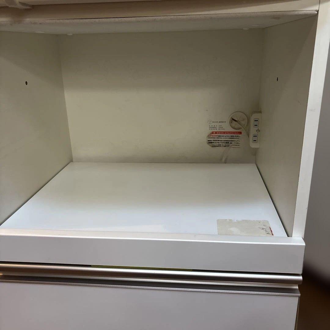 綾野製作所レンジボード 炊飯器スライドレール棚　モイス2箇所有