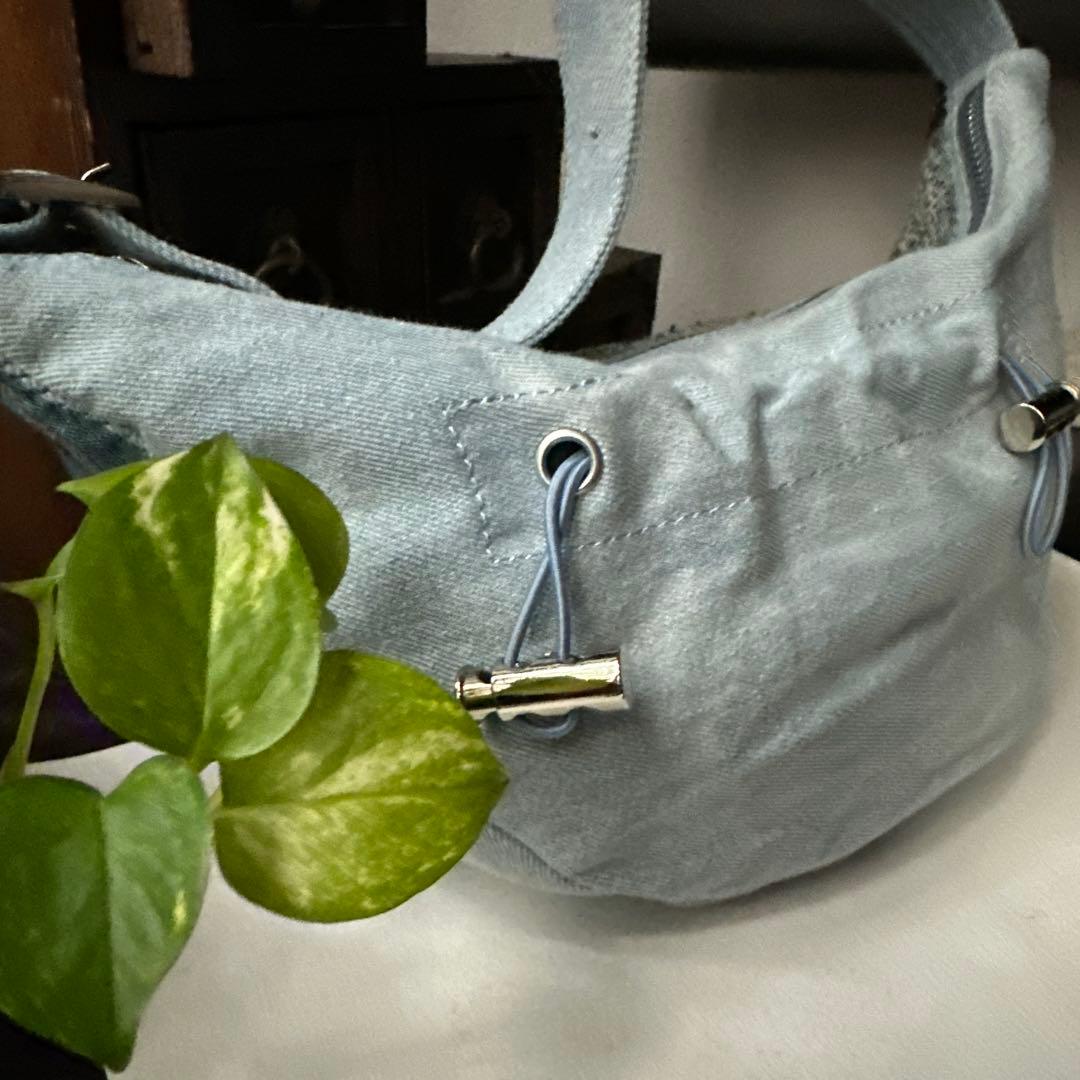 G*8様 『お針子さん』のスポーツミニバッグ／藍染／襤褸