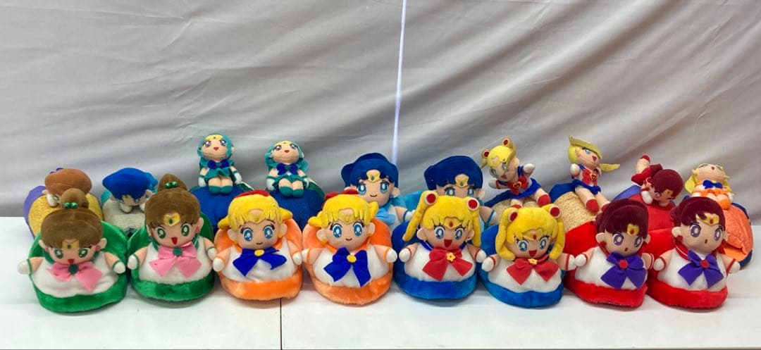 美少女戦士セーラームーン ぬいぐるみスリッパ 大量セット 靴