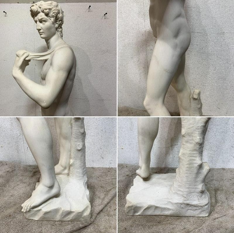 彫刻　ダビデ像　石膏像　美術品　オブジェ　ミケランジェロ 　XZ4382