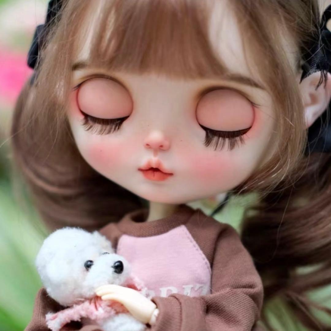 カスタムブライス 作家様 人形 幼い かわいい ドール うさぎ顔 フルセット