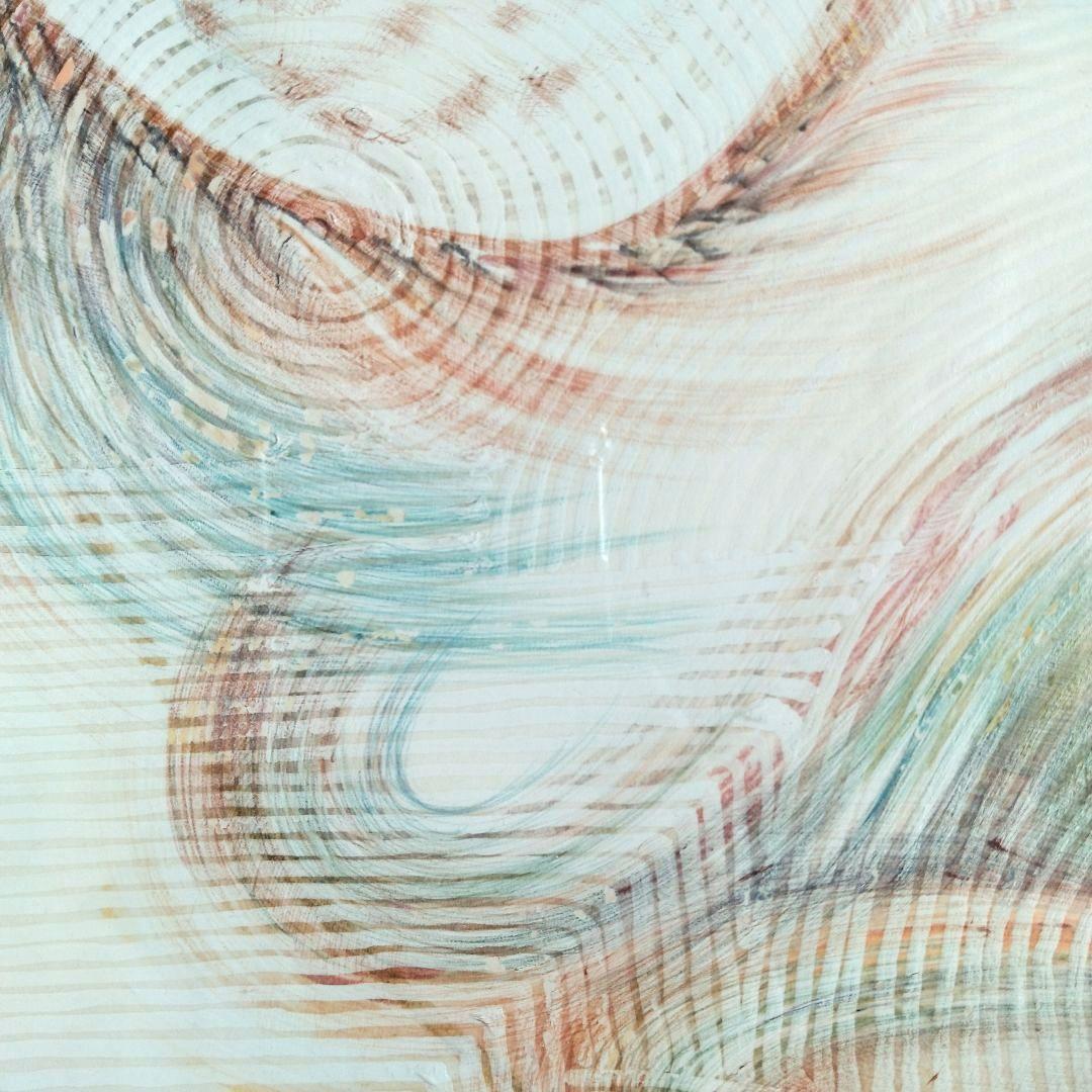 ♪絵画　カラフル　アート　虹　ハンドメイド　オリジナル　ペン画　抽象画