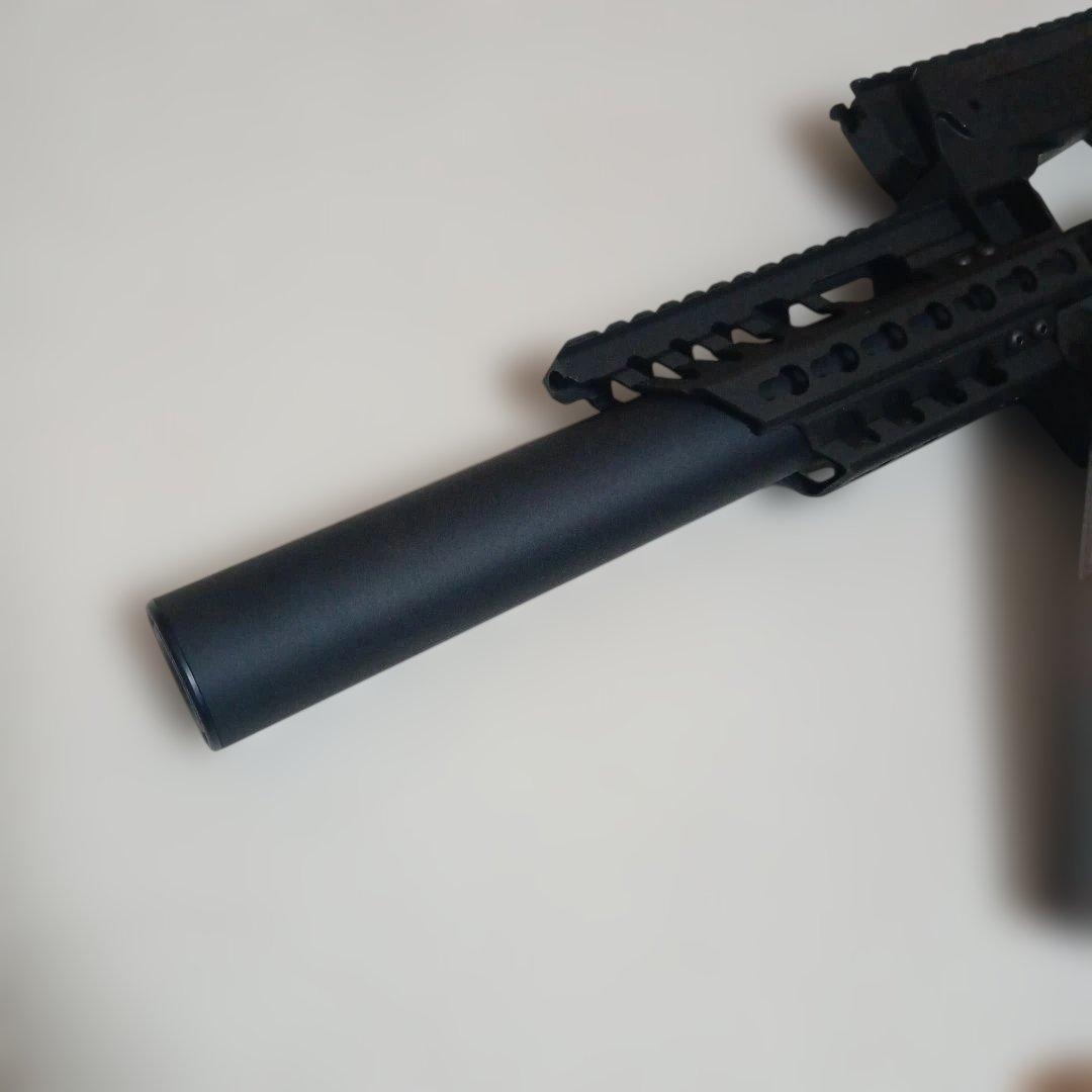p90 レイルハンドガード　シャドーロングサイレンサー　ライラクス