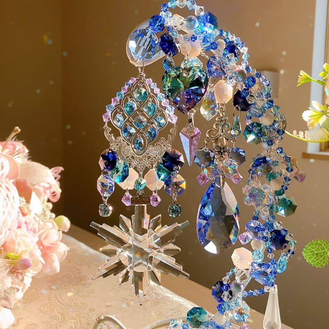スワロフスキー♡Winter of blue・:*+.スタンドサンキャッチャー♡