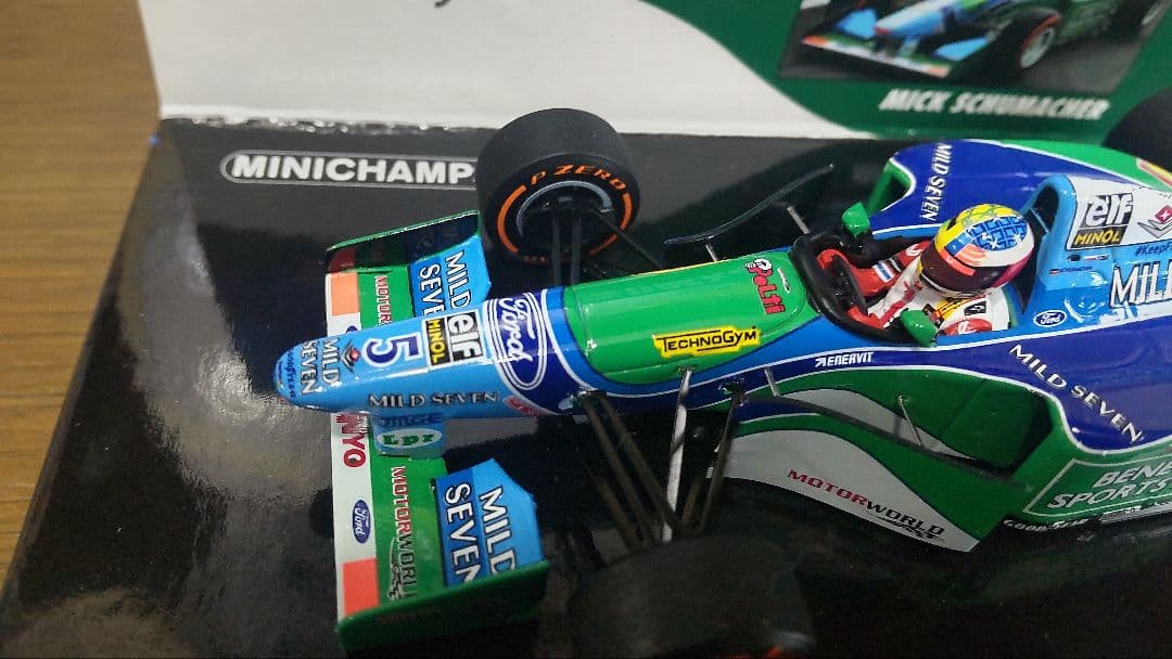 ミニチャンプス製.ベネトンフォード.Ｂ１９４.ミック・シューマッハ.ベルギーＧＰ