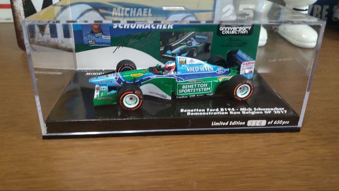 ミニチャンプス製.ベネトンフォード.Ｂ１９４.ミック・シューマッハ.ベルギーＧＰ