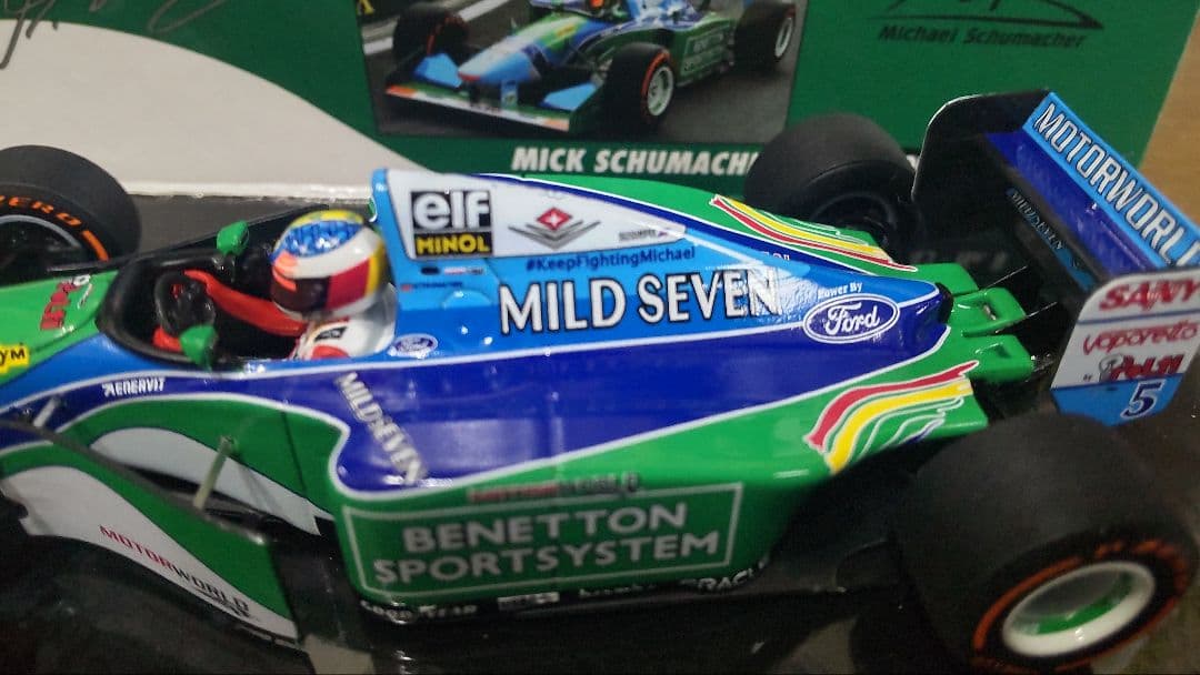 ミニチャンプス製.ベネトンフォード.Ｂ１９４.ミック・シューマッハ.ベルギーＧＰ