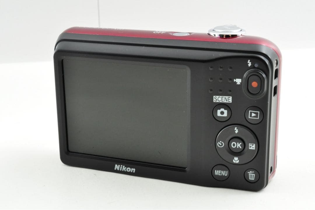 美品　Nikon COOLPIX A10 レッド デジカメ オールドコンデジ