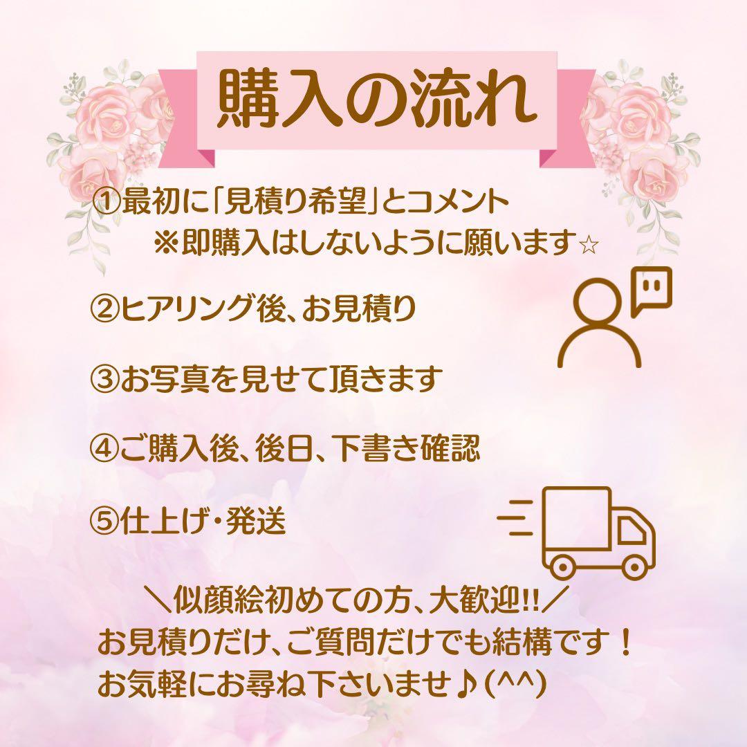 似顔絵オーダー　両親贈呈品　記念品　子育て感謝状　結婚式