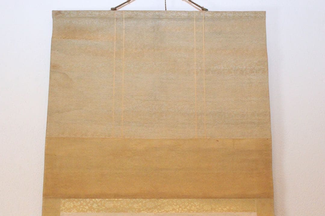 No5220掛軸　作者不明　水墨狐図　紙本　日本画　古画　絵画　古美術　送料無料