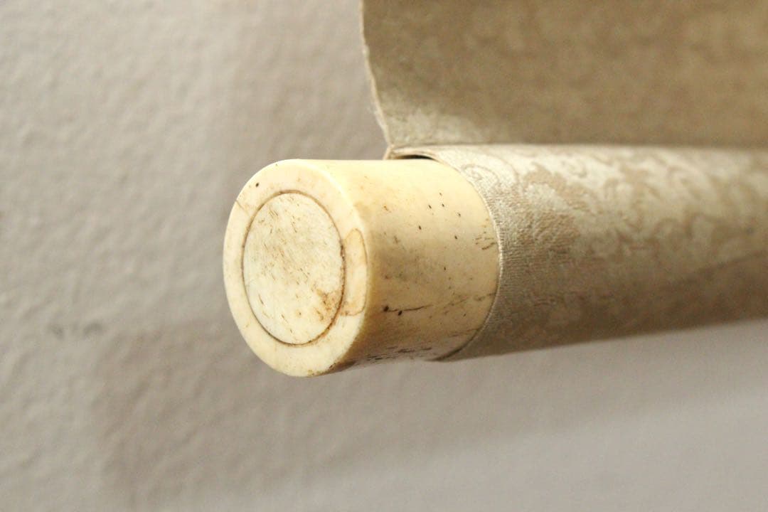 No5220掛軸　作者不明　水墨狐図　紙本　日本画　古画　絵画　古美術　送料無料