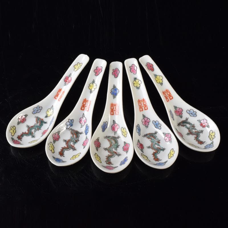 中国　景徳鎮　龍花文　レンゲ　30点まとめて　C　7373