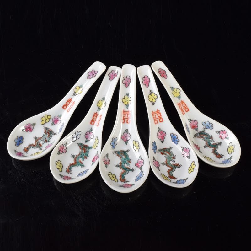 中国　景徳鎮　龍花文　レンゲ　30点まとめて　C　7373