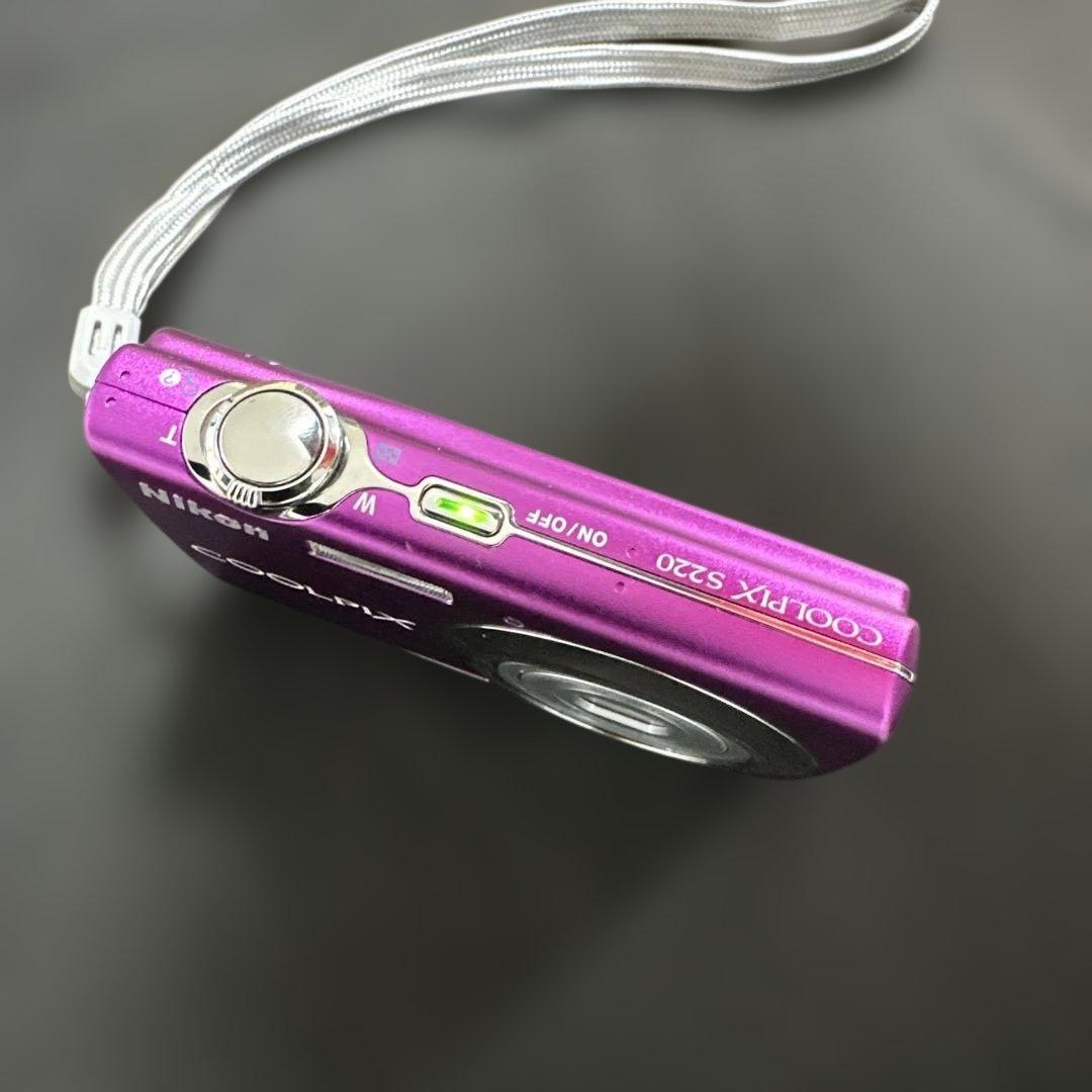 【動作確認済み】Nikon COOLPIX S220 紫色　デジカメ コンパクト