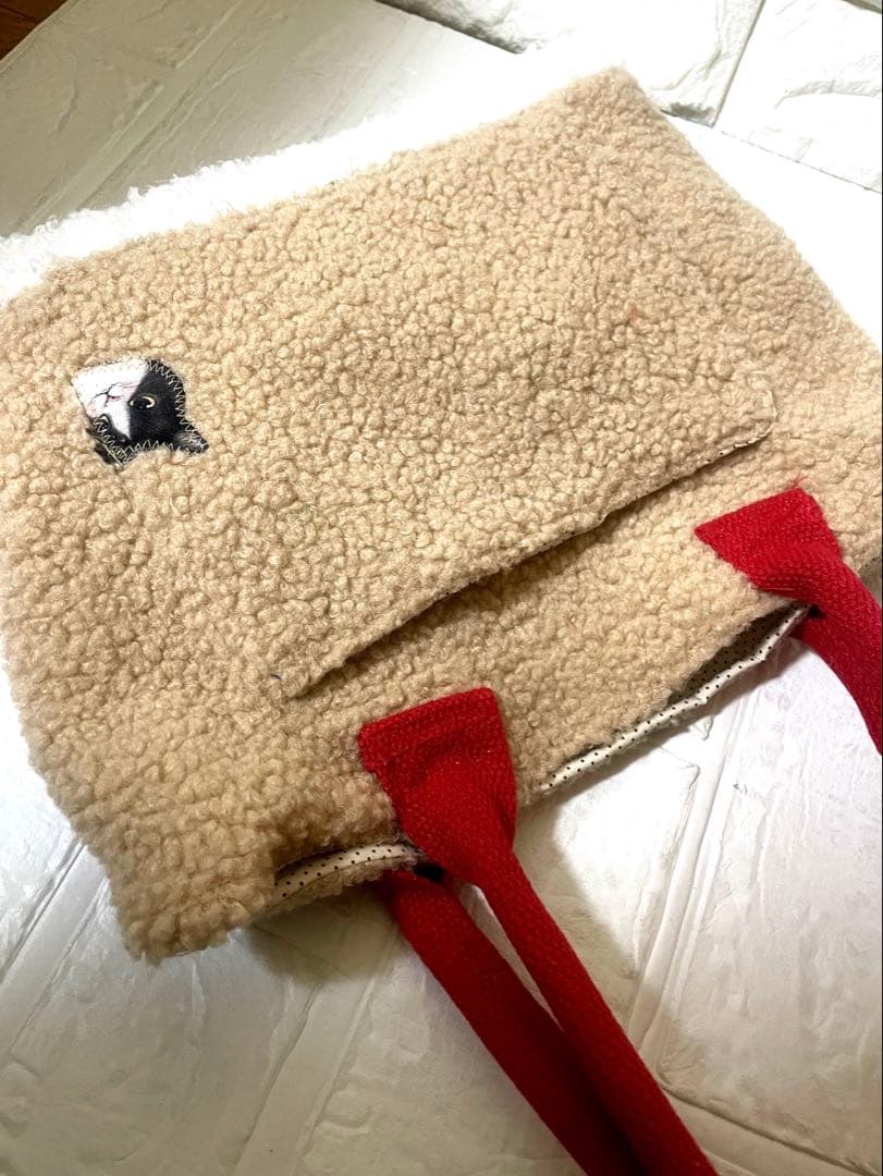 み*ー様 コヤンイサムチョン　ハンドメイド フワフワもこもこ　肩がけトートバッグ