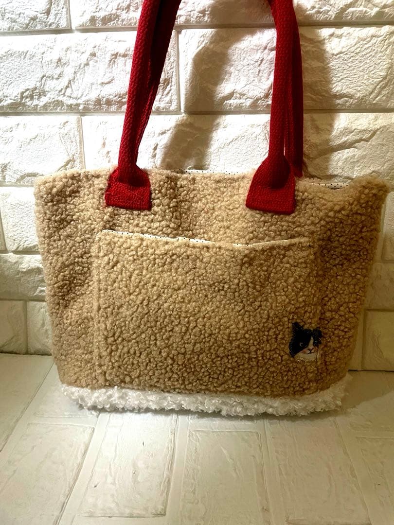 み*ー様 コヤンイサムチョン　ハンドメイド フワフワもこもこ　肩がけトートバッグ