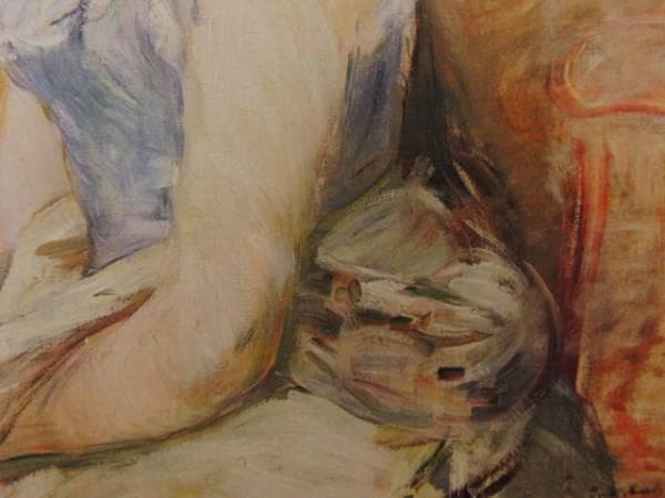 BertheMorisot、JEUNE FILLE AU CORSET BLEU