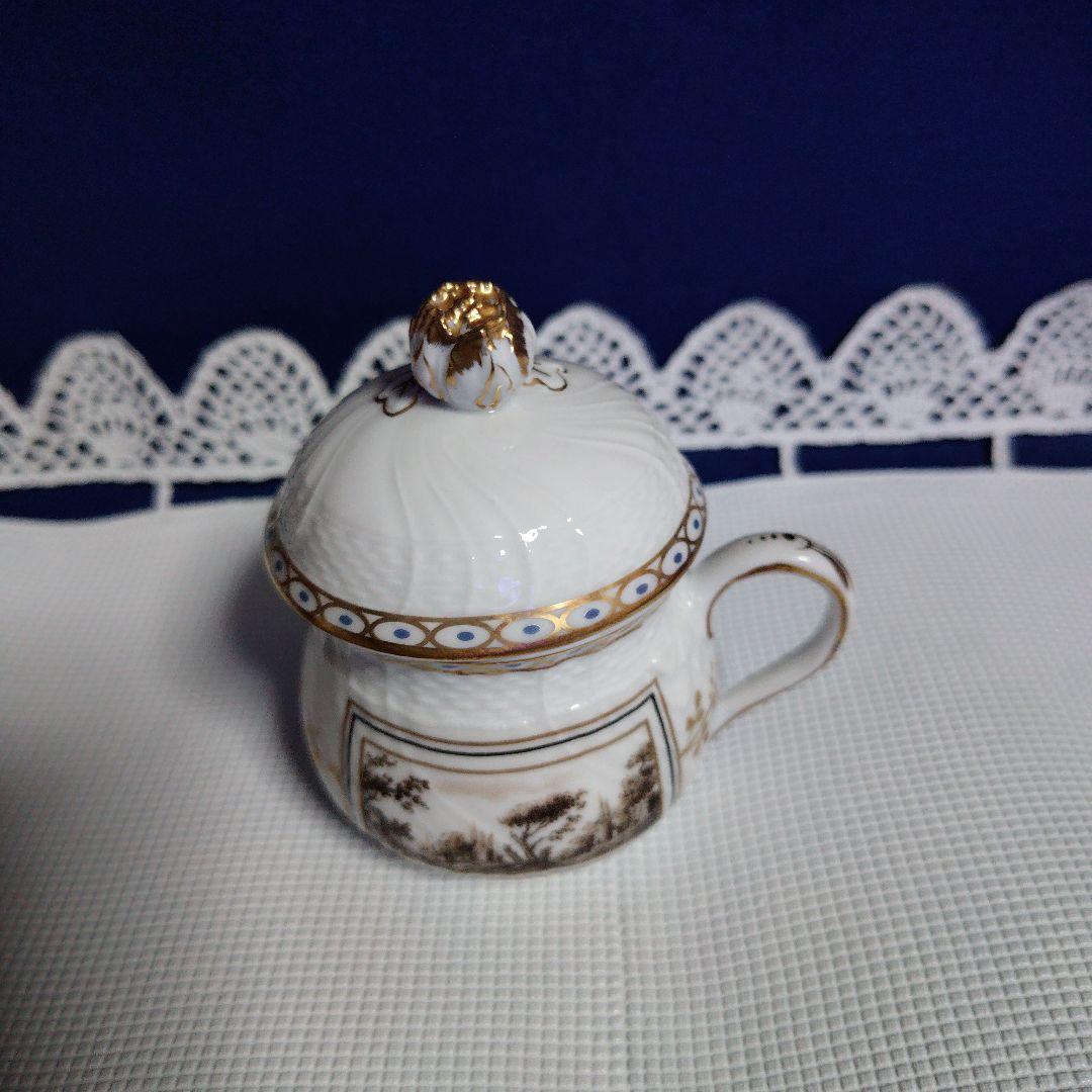 リチァード・ジノリのプリンセスローズ　蓋付きカップ ８個(8,000×8）