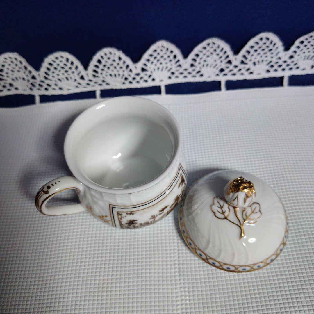 リチァード・ジノリのプリンセスローズ　蓋付きカップ ８個(8,000×8）