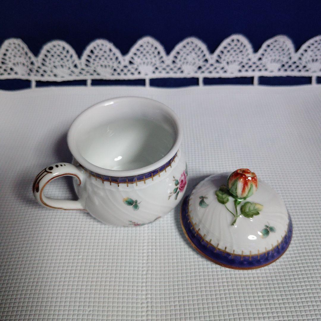 リチァード・ジノリのプリンセスローズ　蓋付きカップ ８個(8,000×8）