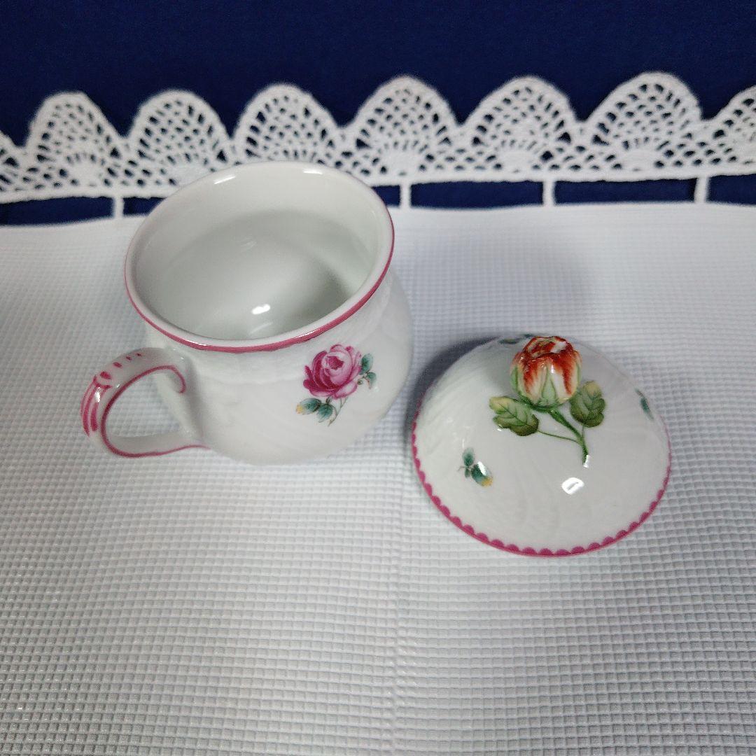 リチァード・ジノリのプリンセスローズ　蓋付きカップ ８個(8,000×8）