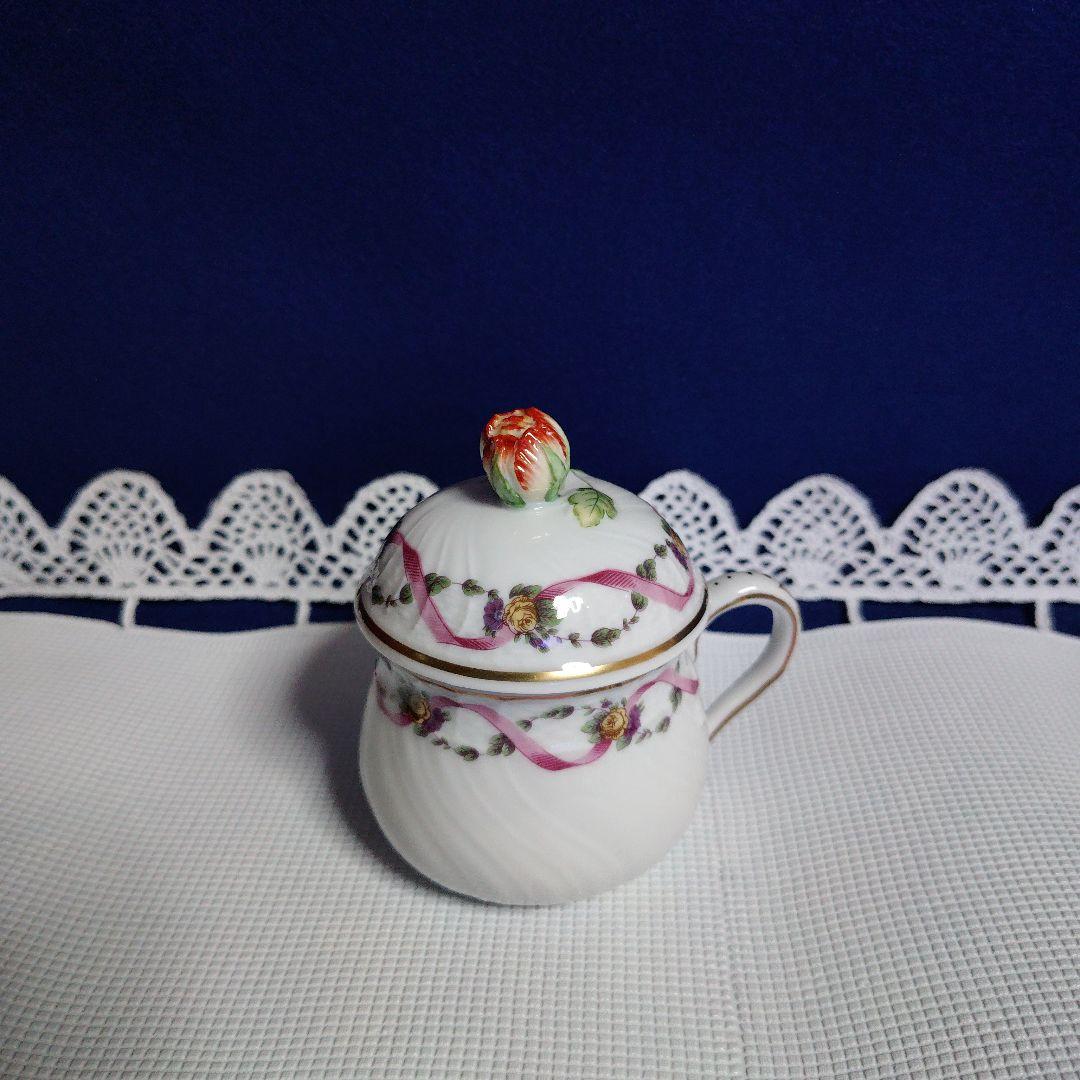 リチァード・ジノリのプリンセスローズ　蓋付きカップ ８個(8,000×8）