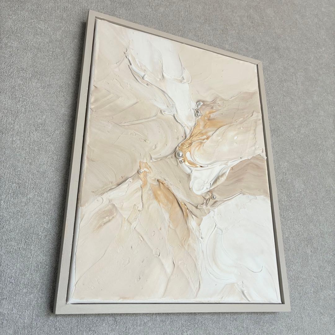 現代アート　35×26㎝　フレーム付き　インテリア　モダン　アートパネル　抽象画