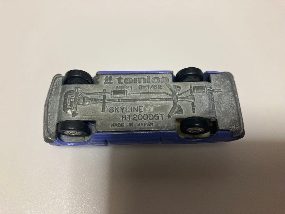 トミカ　日本製　ニッサン　スカイライン2000GT 1Dホイール