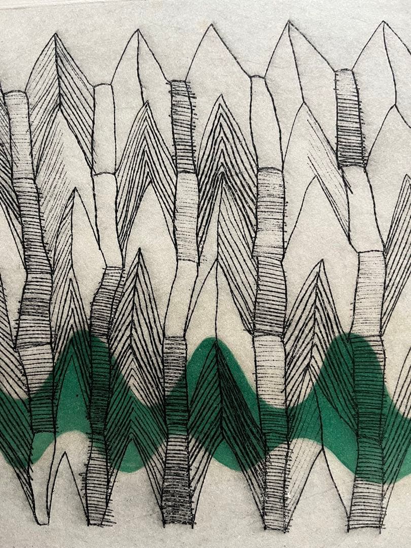 貴重　新品額入り　銅版画　限定10枚　ジニー・キム　直筆サイン、ED有　5/10