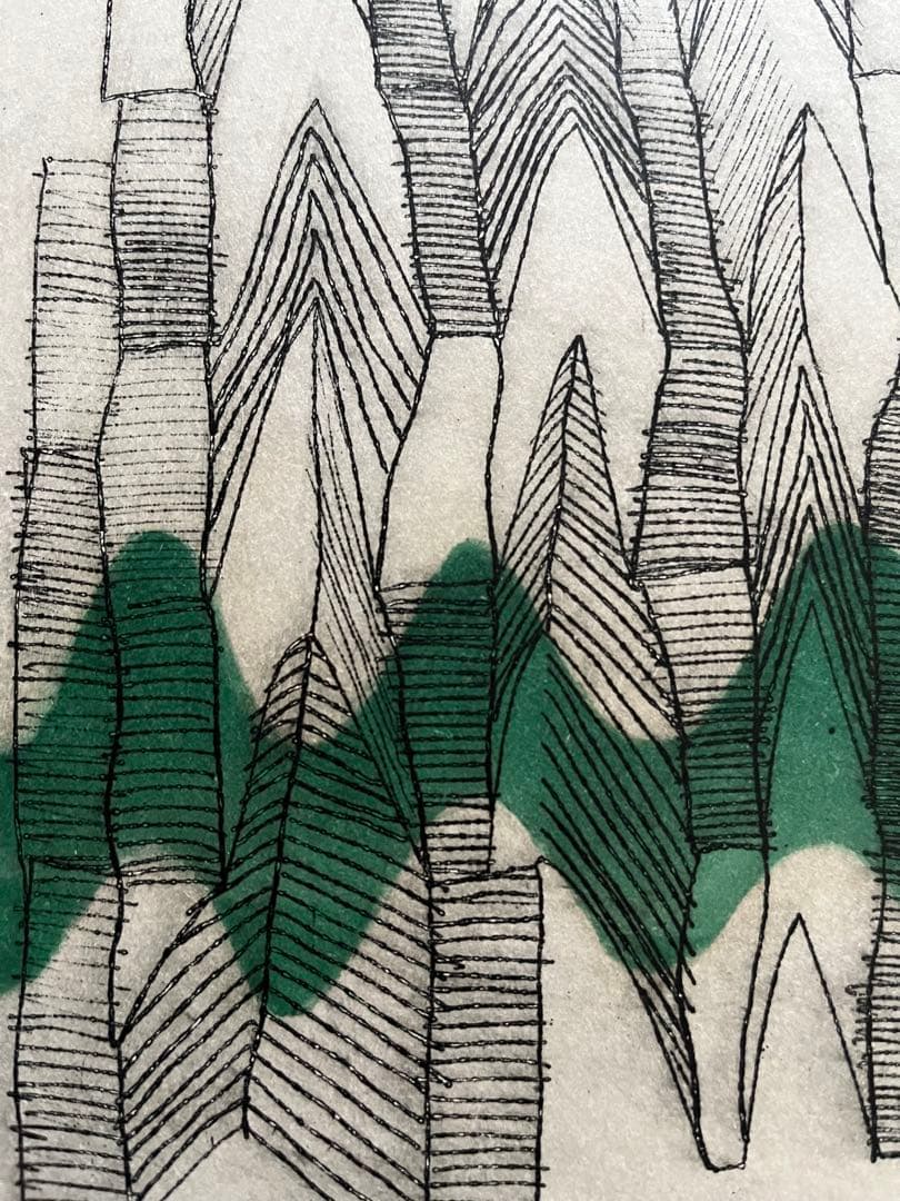 貴重　新品額入り　銅版画　限定10枚　ジニー・キム　直筆サイン、ED有　5/10