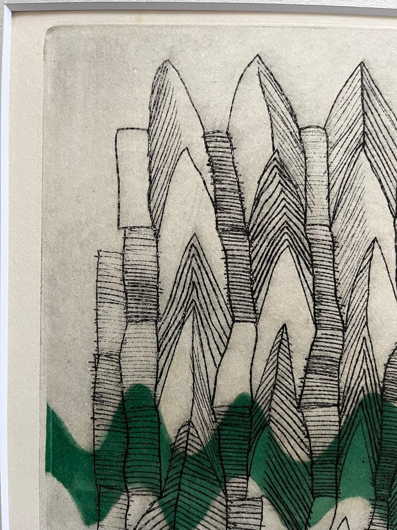 貴重　新品額入り　銅版画　限定10枚　ジニー・キム　直筆サイン、ED有　5/10