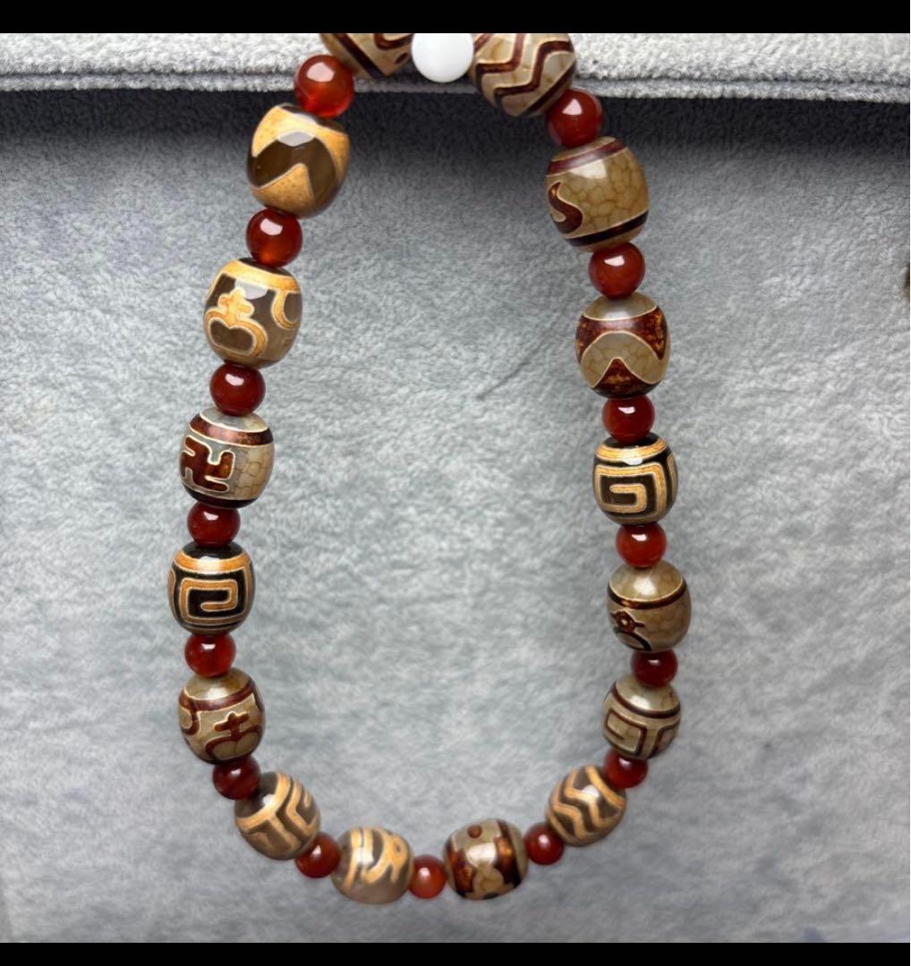 あずきちゃん玉髄　白毫天珠　朱砂入り　11-89 ご確認ページNo.1