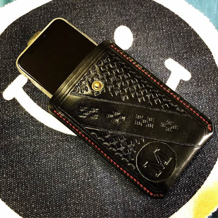 ペア スマホホルダー「栃木レザー使用」