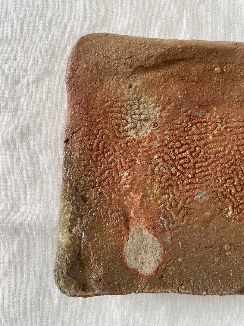 國吉清尚 作　白土 板皿　C