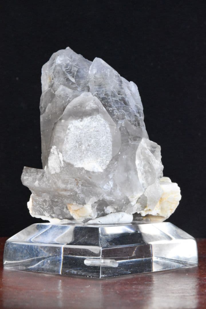 山梨県甲府市黒平産 スモーキークォーツホワイトキャップセプター