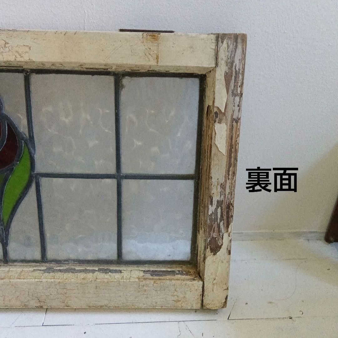 イギリスアンティークステンドグラス・アンティーク窓枠