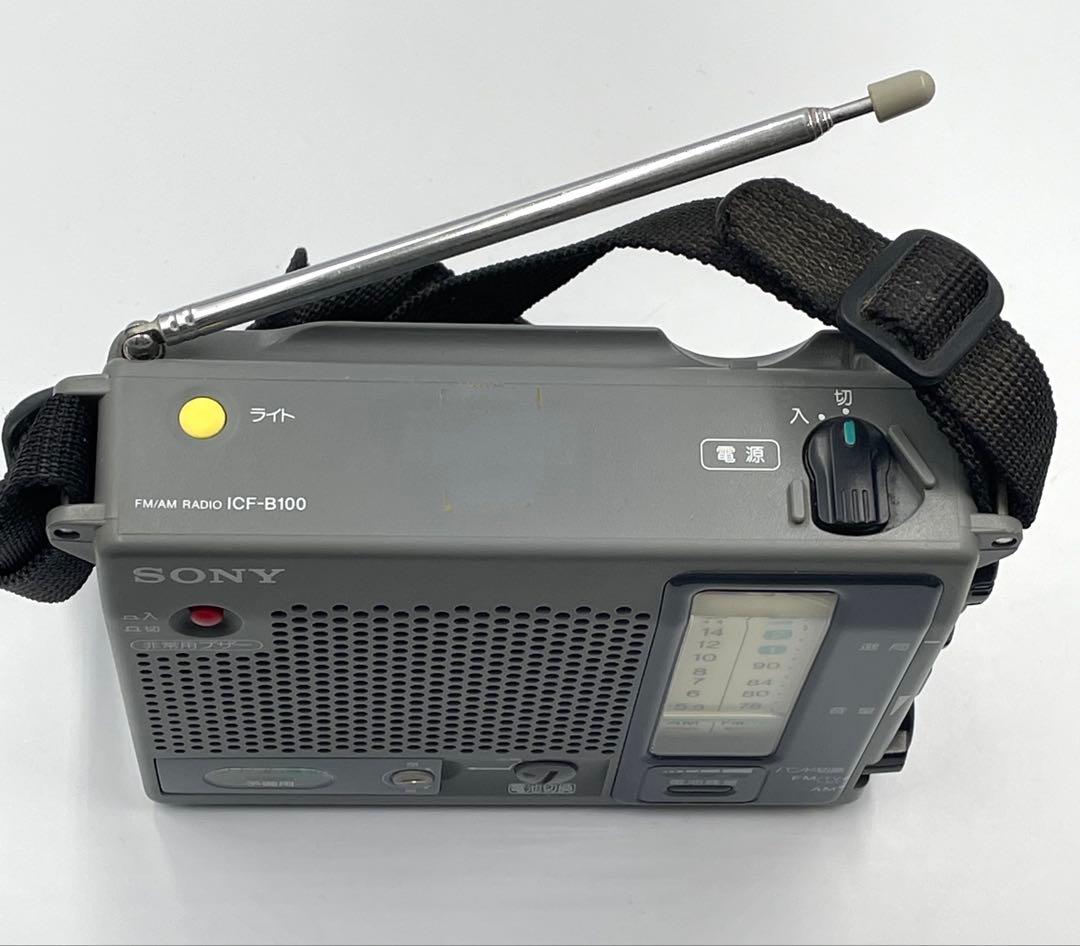 SONY ICF-B100 防災　FM/AMラジオ　MADE IN JAPAN