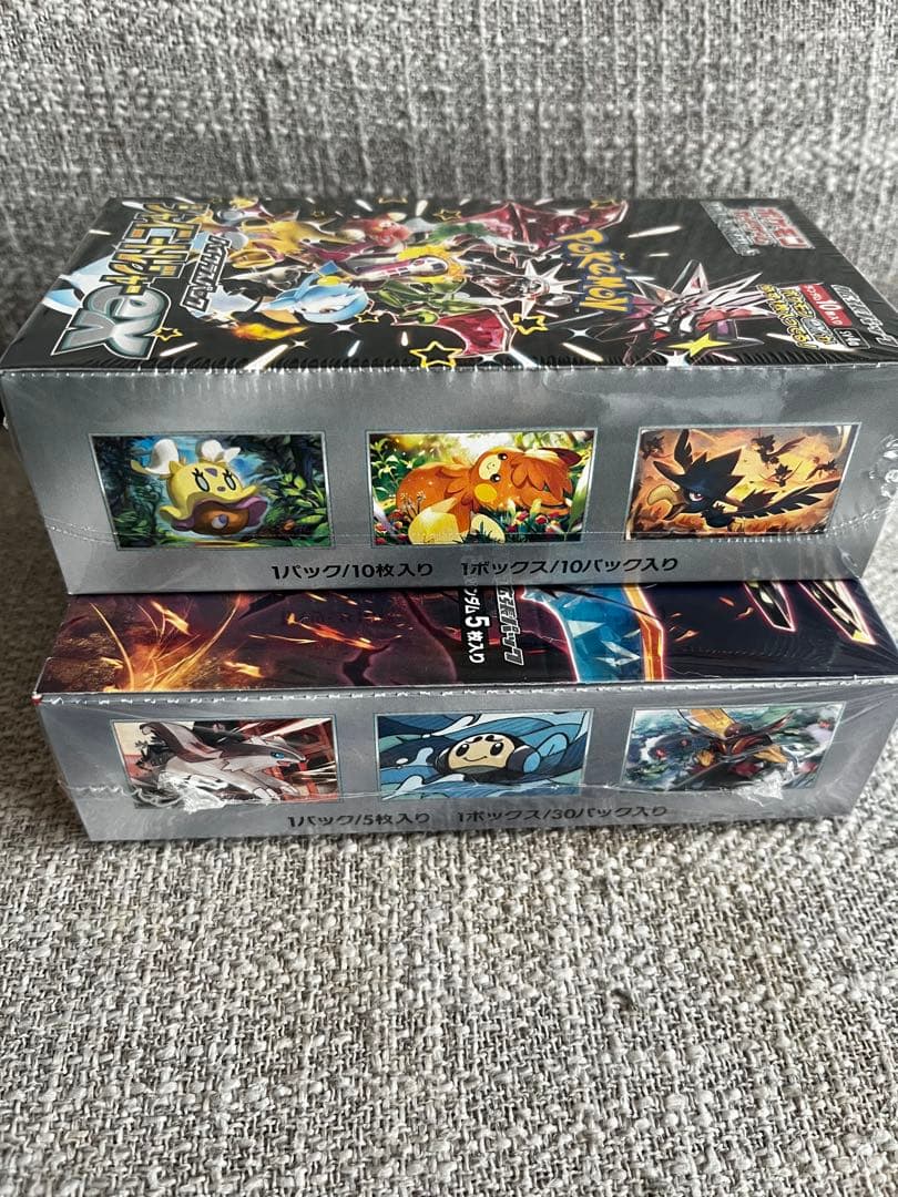 ポケモンカード 黒炎の支配者 & シャイニートレジャーex シュリンク付き