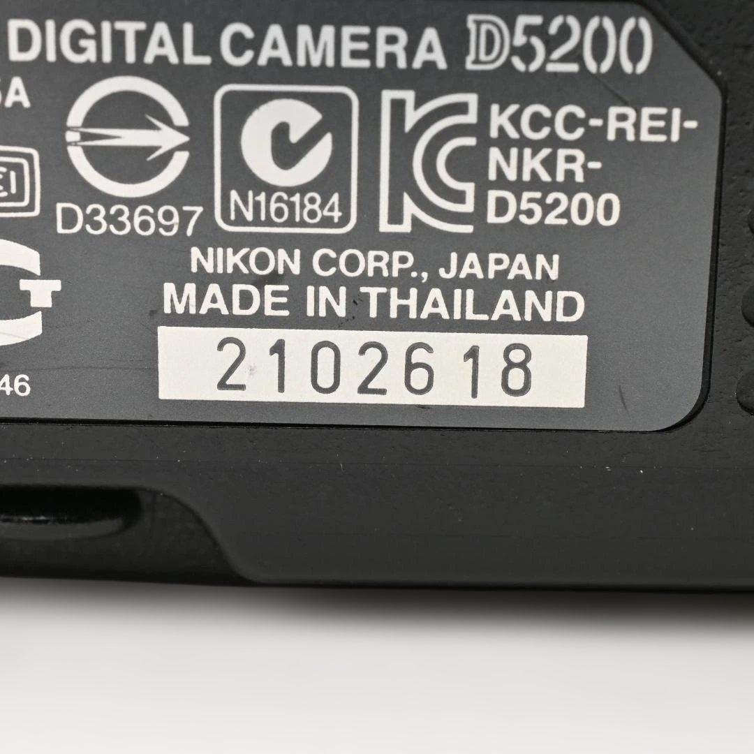 【美品】 Nikon D5200 レンズキット AF-S 18-55mm