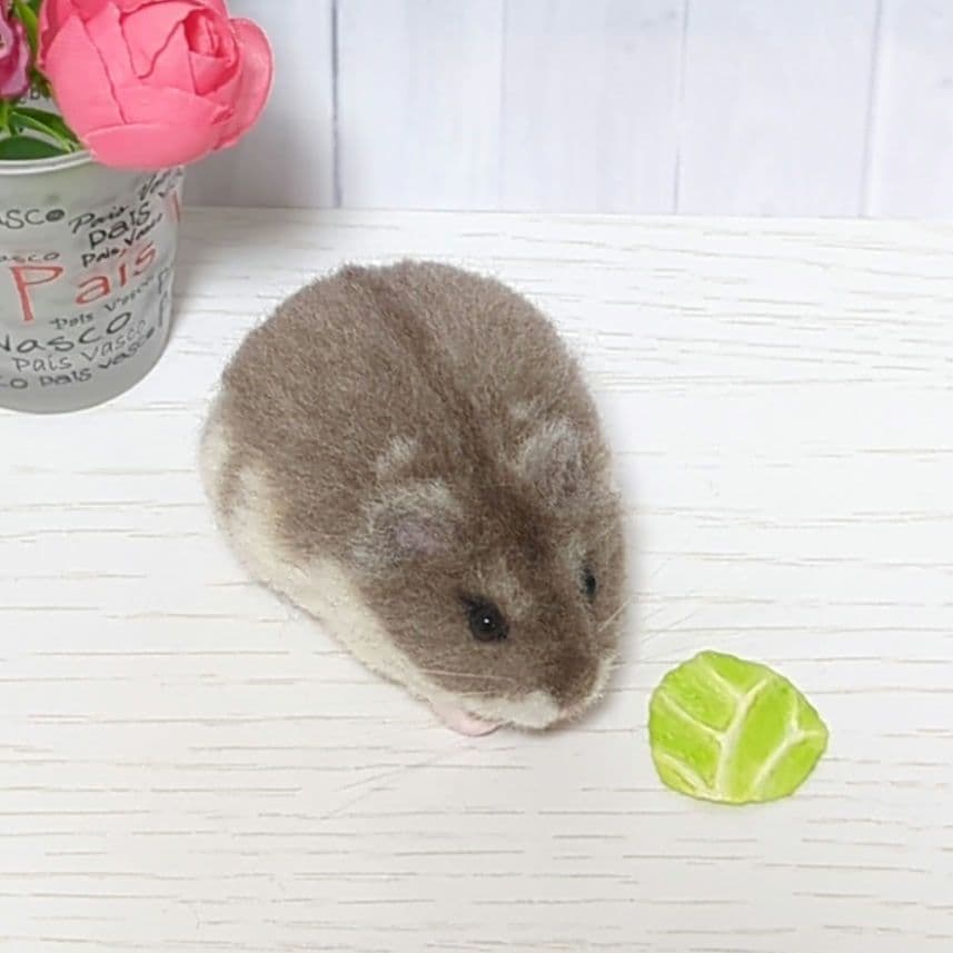 375 ゆりこた 羊毛フェルト ハムスター
