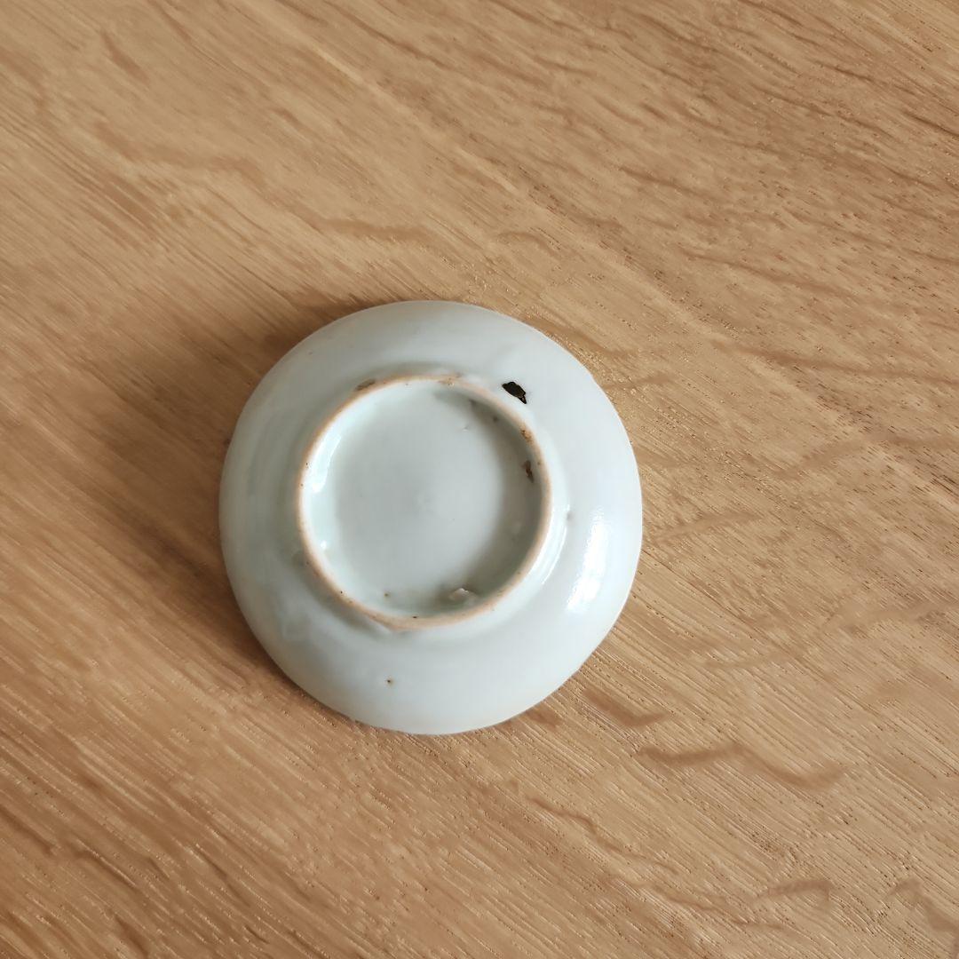 古伊万里染付　古い小皿　ねじり文　五枚