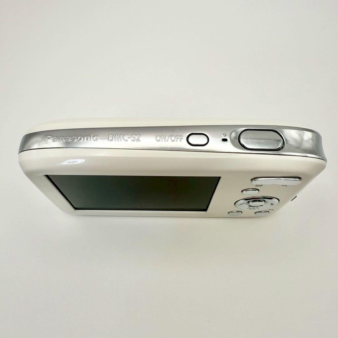 【美品】Panasonic LUMIX DMC-S2ホワイト コンデジ