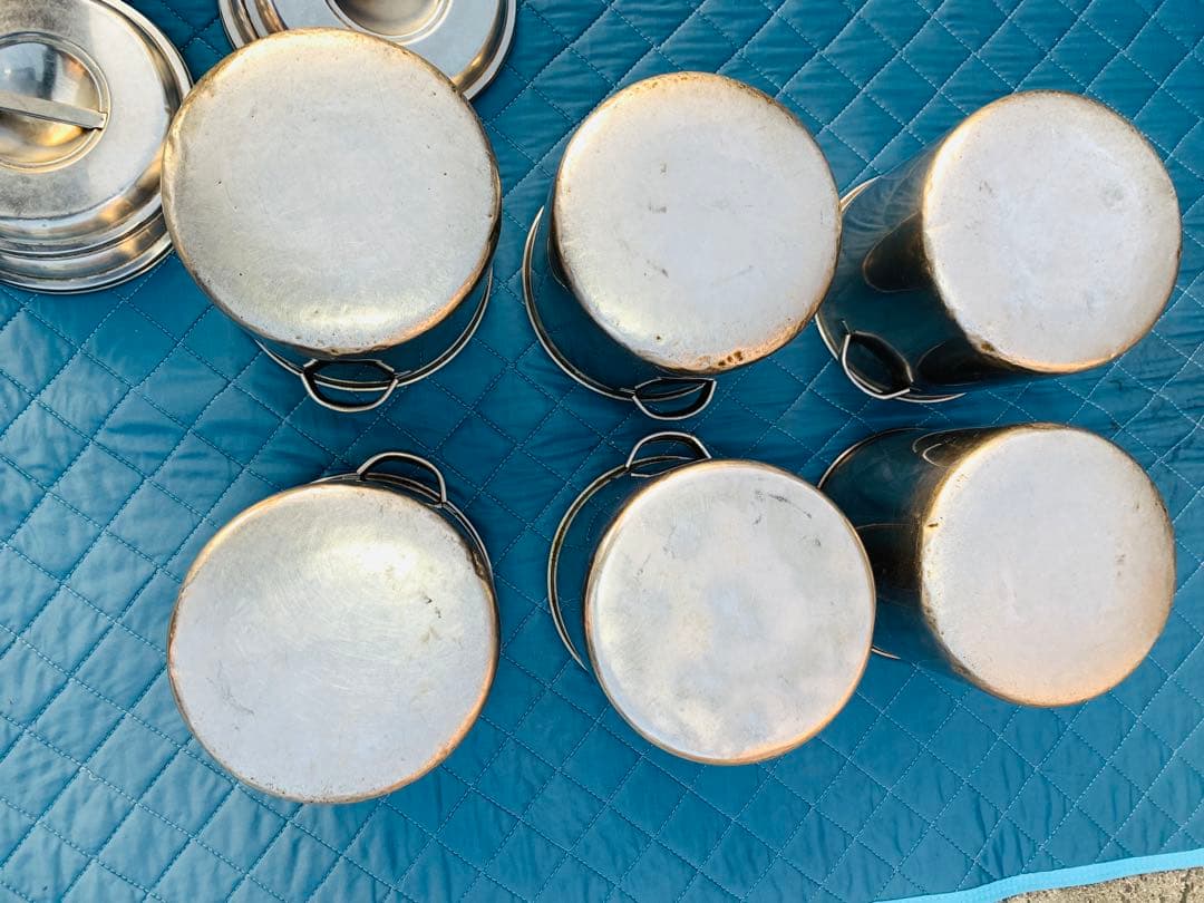 キッチンポット 寸胴 鍋 業務用 6個 セットまとめ 調理用