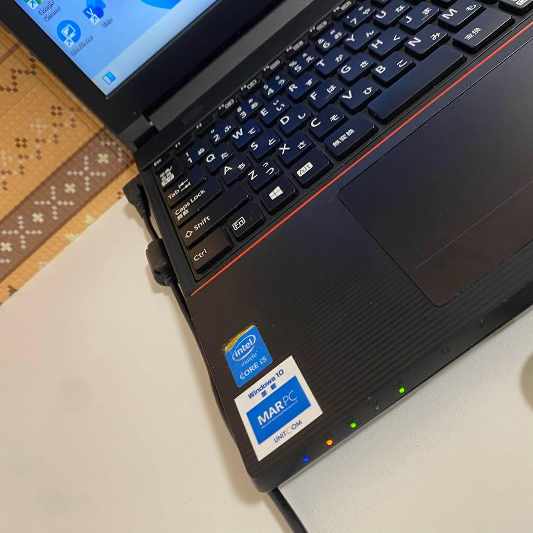 Y937 Fujitsuノートパソコンi5高速SSDサクサク動くWindow11