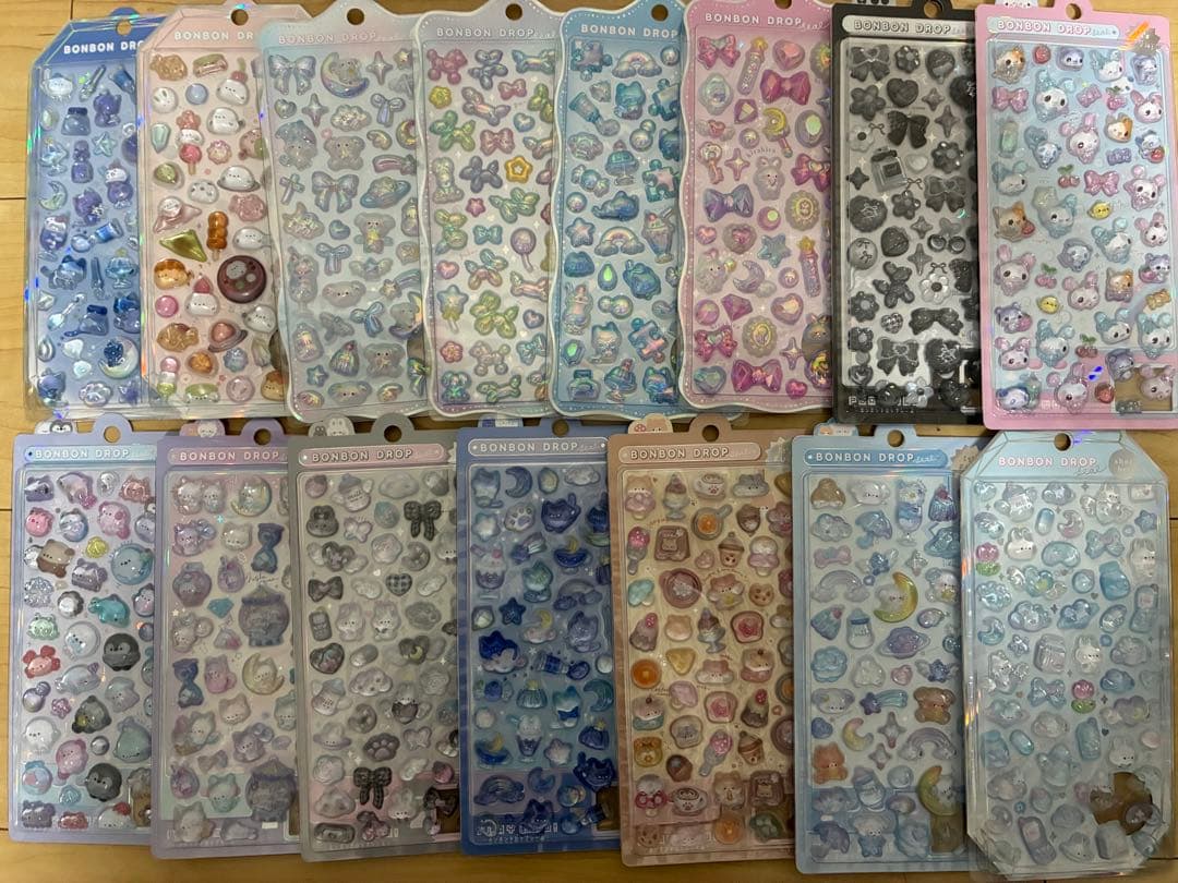 【本日限定価格】ボンボンドロップシール うるちゅるポップシールまとめ売り30枚