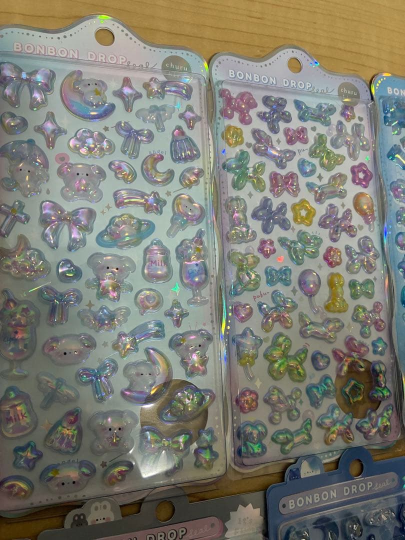 【本日限定価格】ボンボンドロップシール うるちゅるポップシールまとめ売り30枚