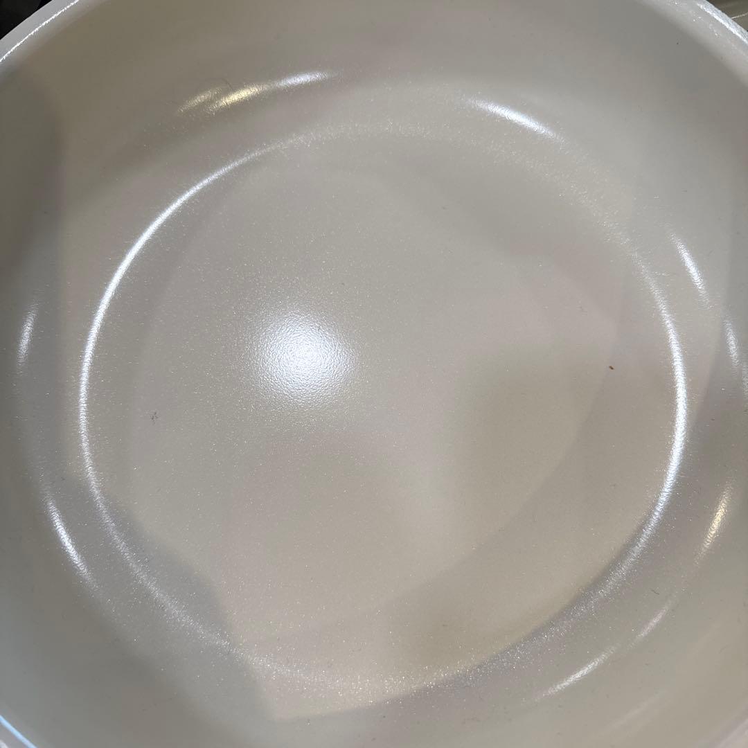 Y487⭐︎GREENPAN 鍋セット クリーム色 ガラス蓋付き