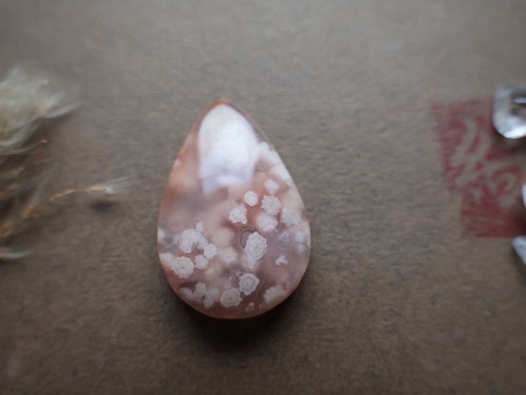 さかい 桜瑪瑙　マクラメ　ネックレス