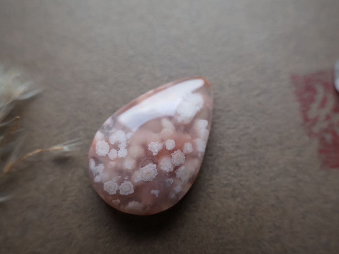 さかい 桜瑪瑙　マクラメ　ネックレス