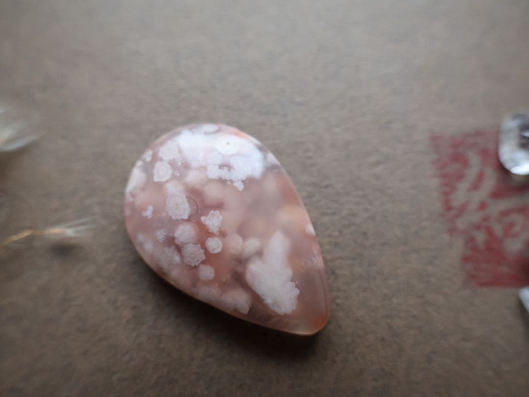 さかい 桜瑪瑙　マクラメ　ネックレス